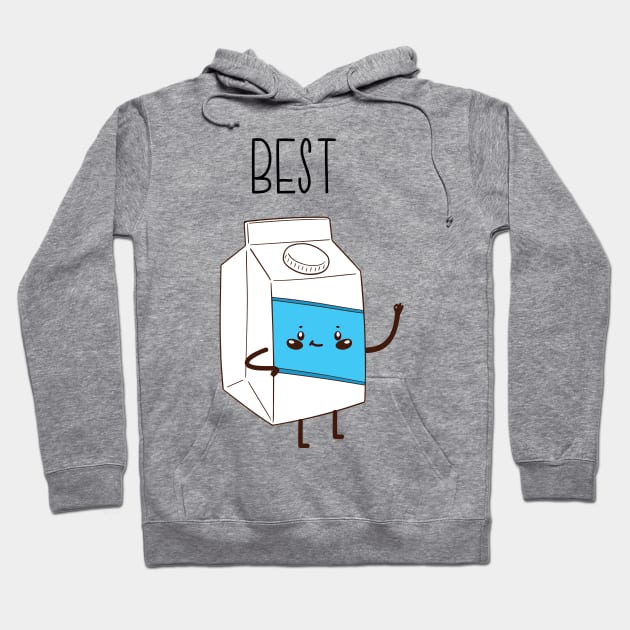 Best Friends Cookie & Milk BFF Matching Hoodie by LotusTee